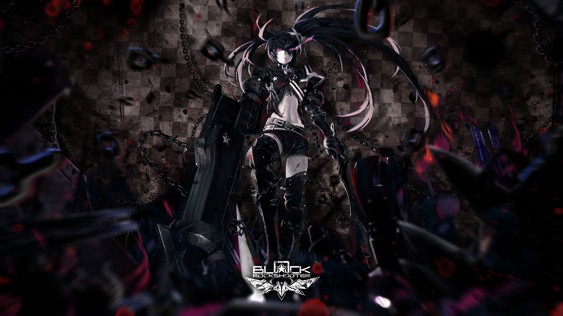 Insane Black Rock Shooter | [The Rebirth] by Awakening-Scarlet, lain and Mackaged