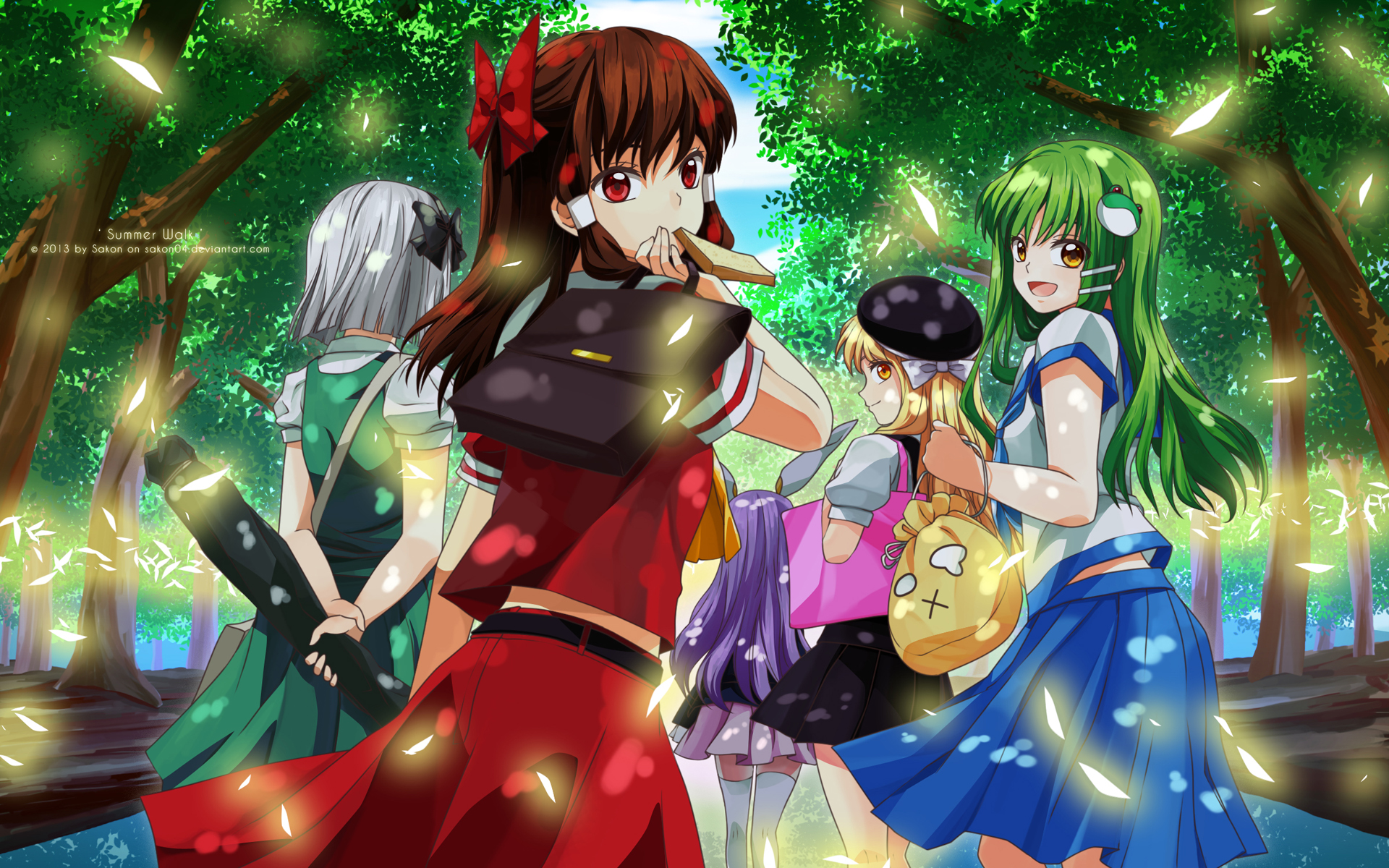 Touhou : SUMMER WALK by Sakon04