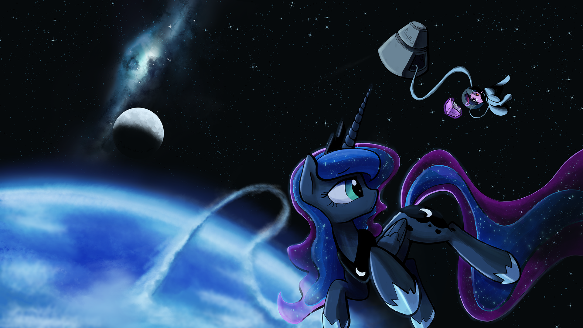 Just a quick space stroll by DarkFlame75