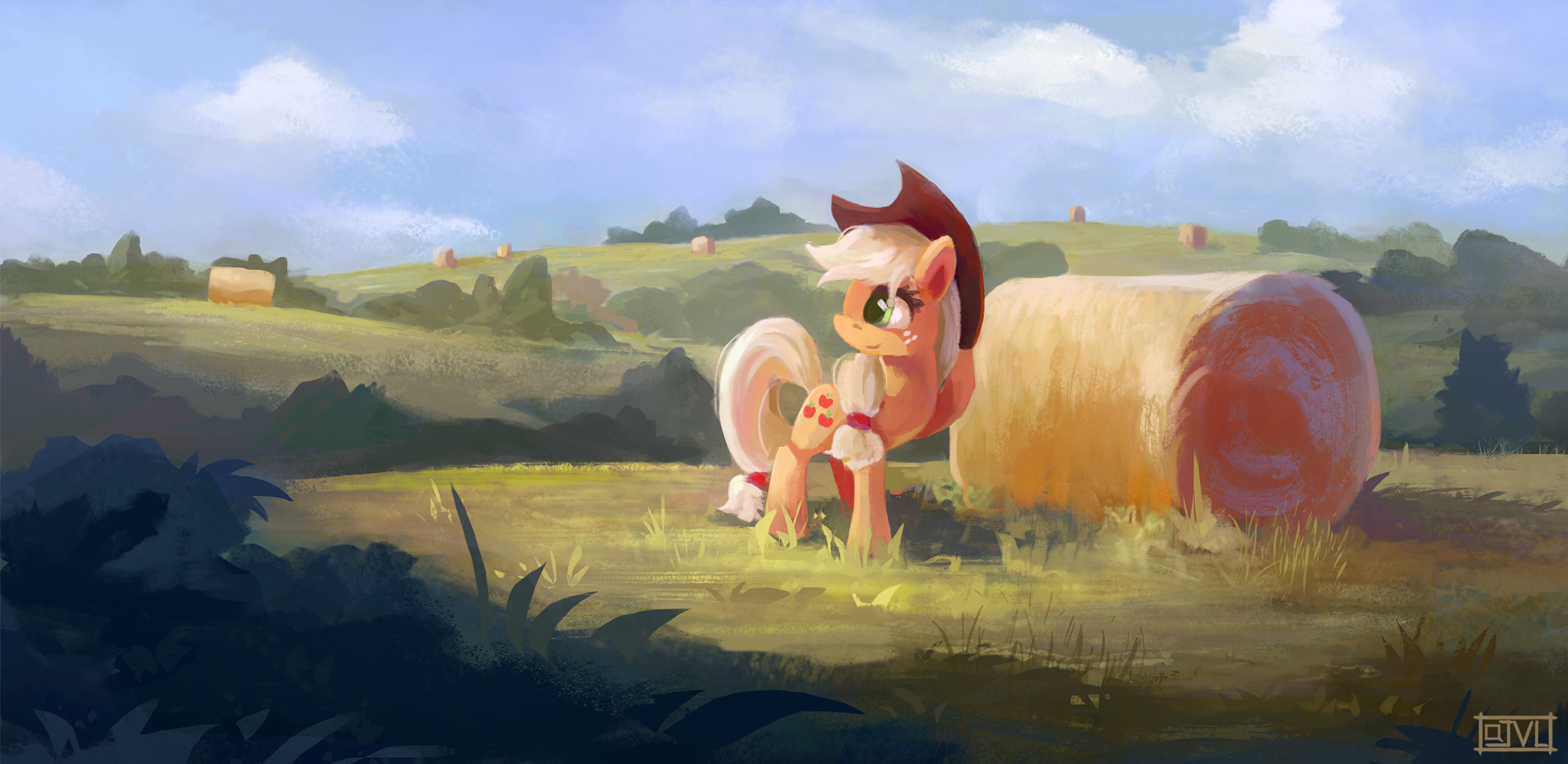 Out In The Field - Applejack by aJVL