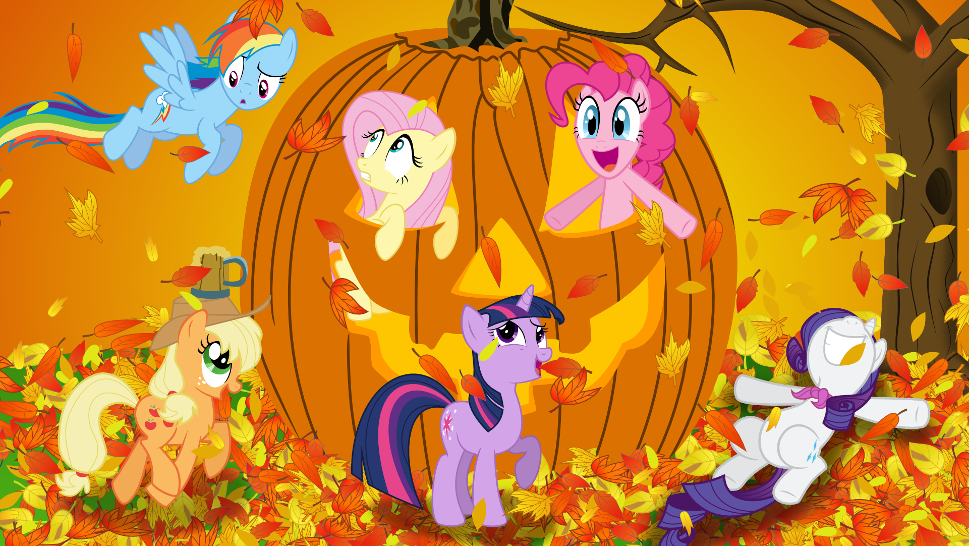 MLP fall wallpaper by sakatagintoki117