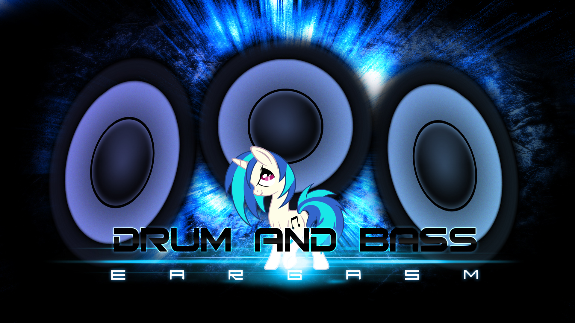 Vinyl Scratch Bass Wallpaper by IIThunderboltII and Tzolkine