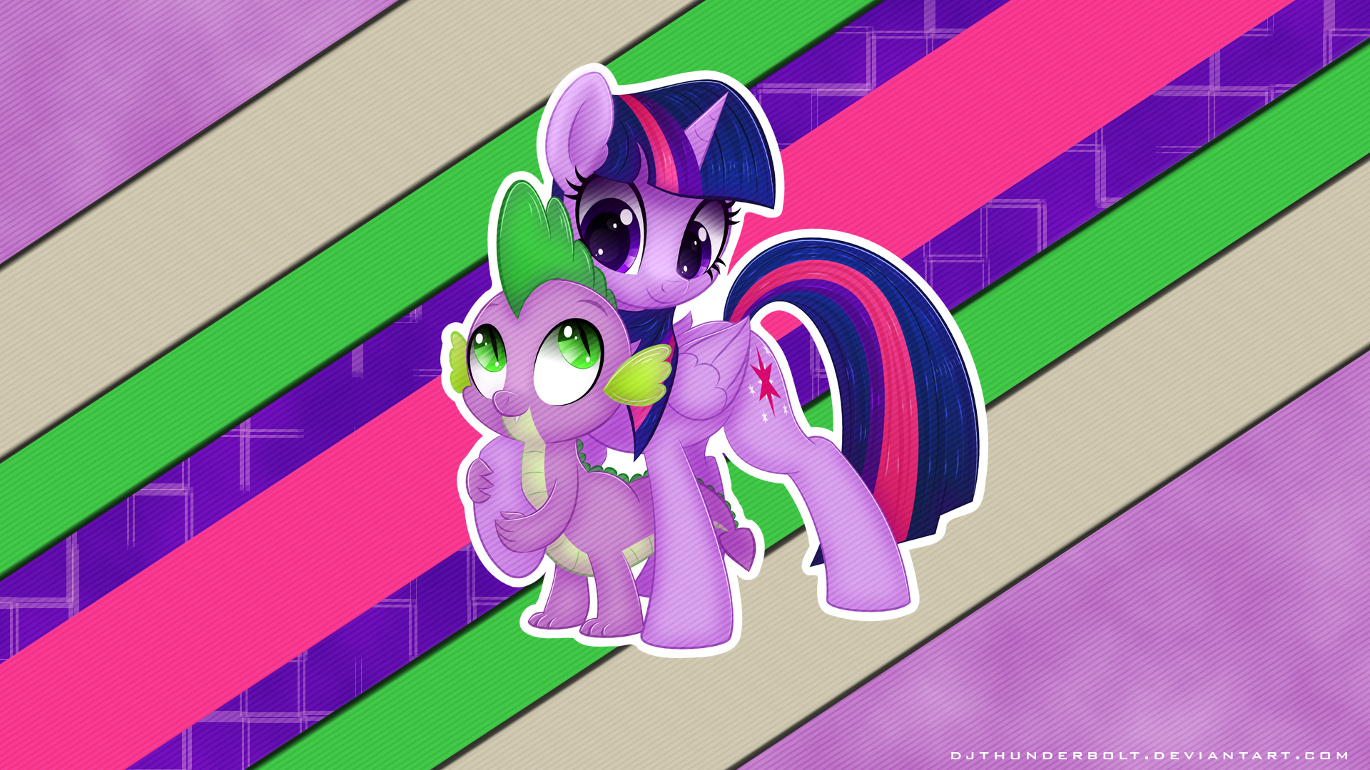 Spike & Twilight Wallpaper by IIThunderboltII