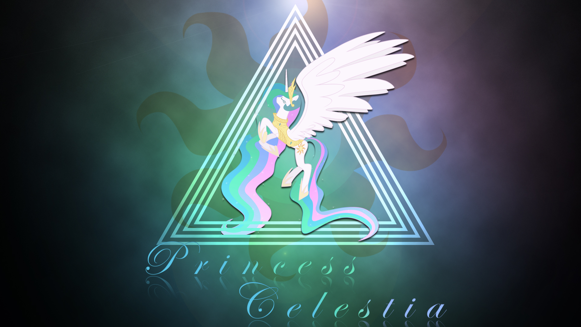 Princess Celestia Wallpaper by BlackGryph0n, Cromerlock and IIThunderboltII