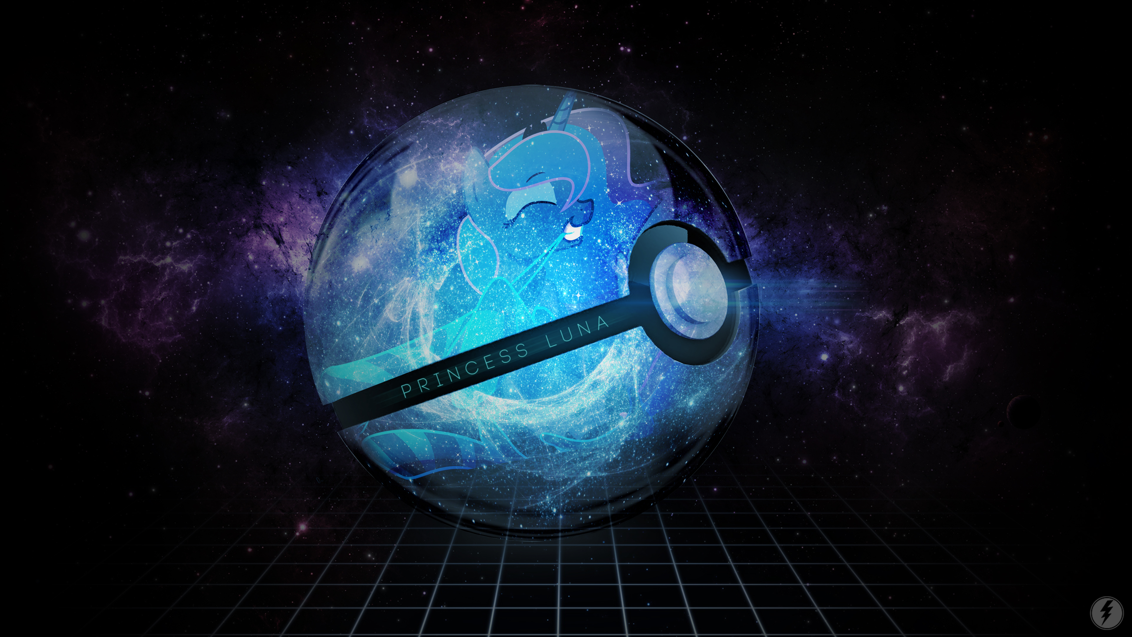 Pokeball Luna Wallpaper by DarkFlame75 and IIThunderboltII