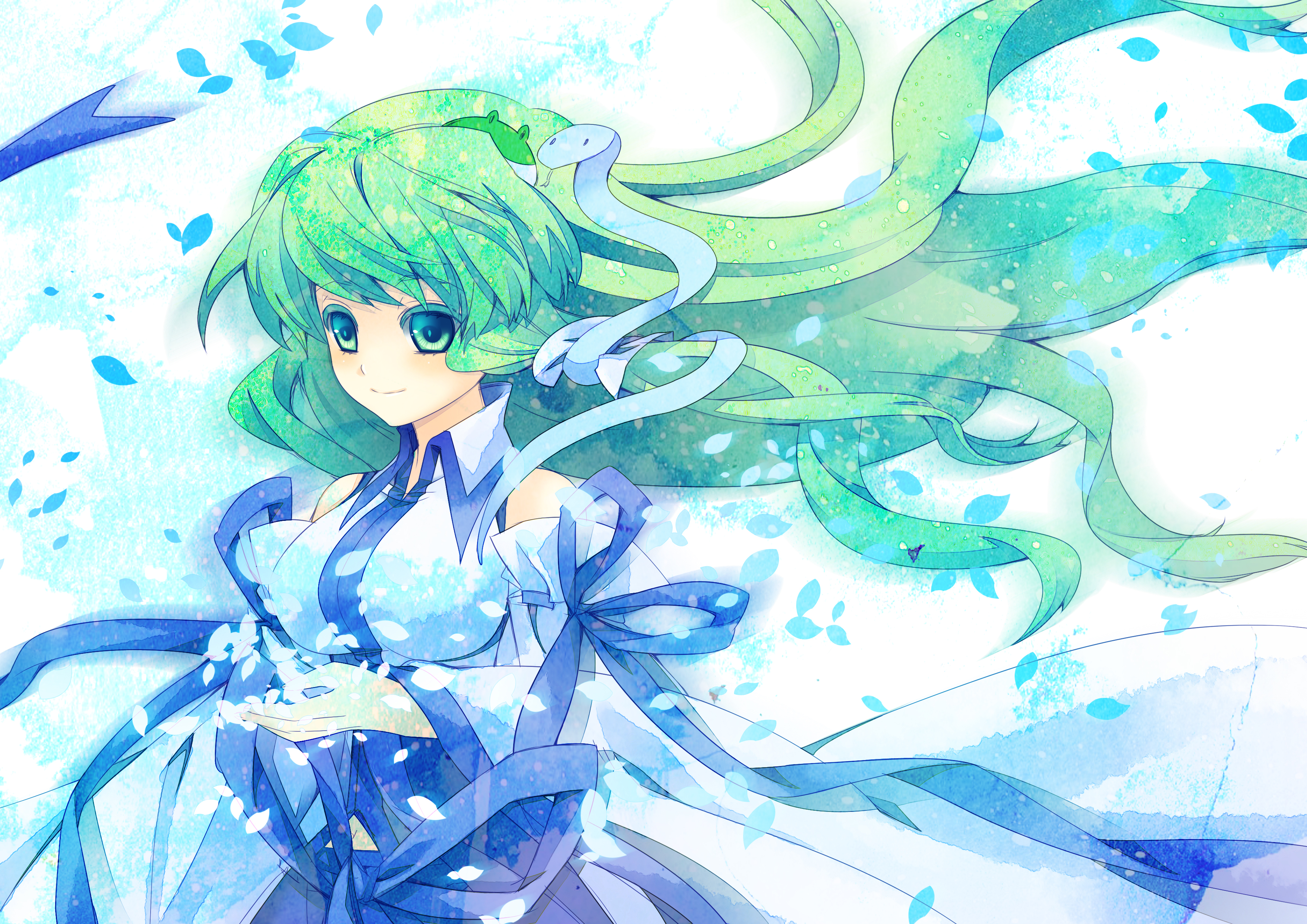 東風谷 早苗 By Aya Vocaloid My Little Wallpaper Wallpapers Are Magic