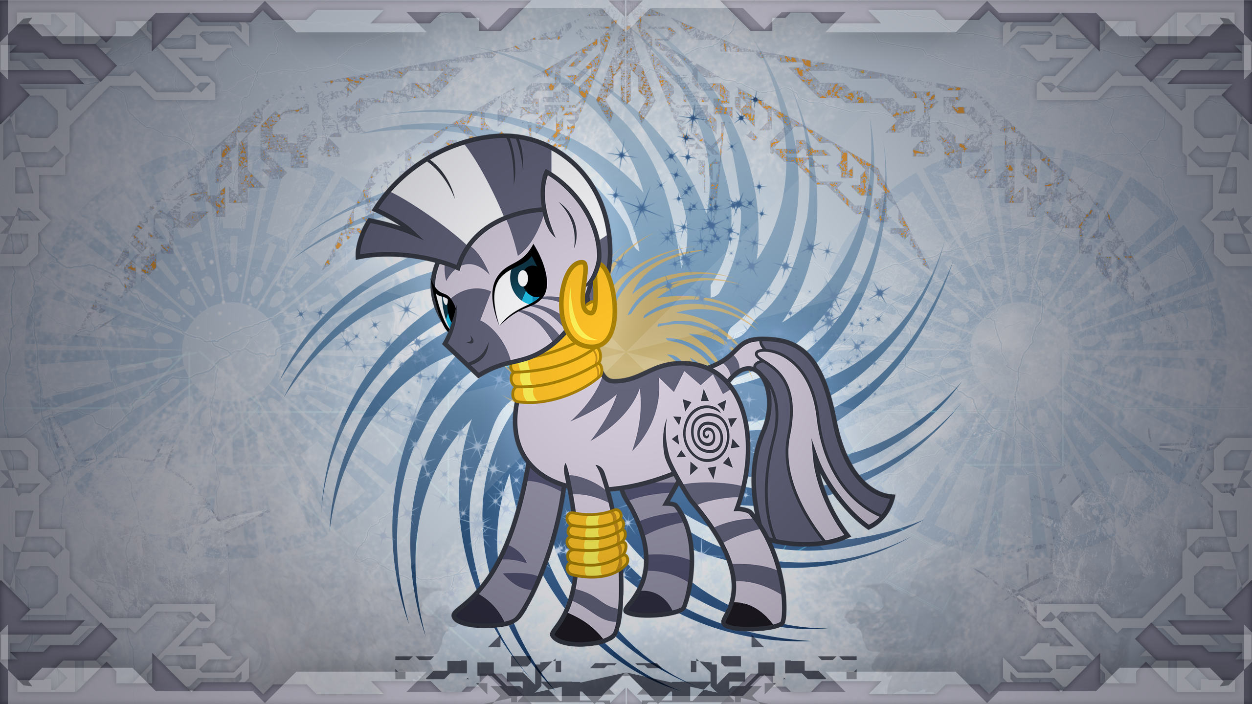 Zecora wallpaper v2 by Parclytaxel and skrayp