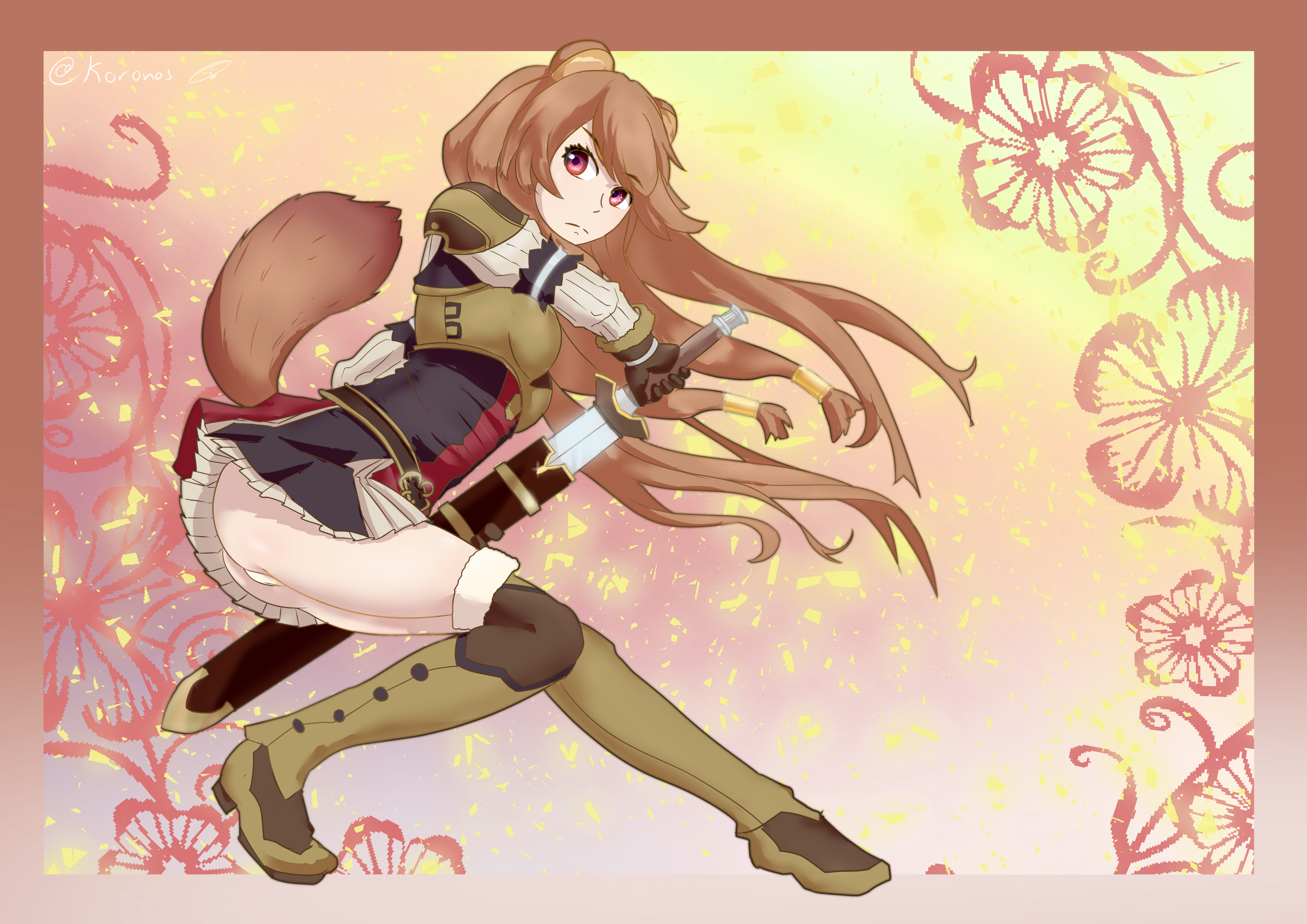 Naofumi Raphtalia The Rising of the Shield Hero 4K Wallpaper #14