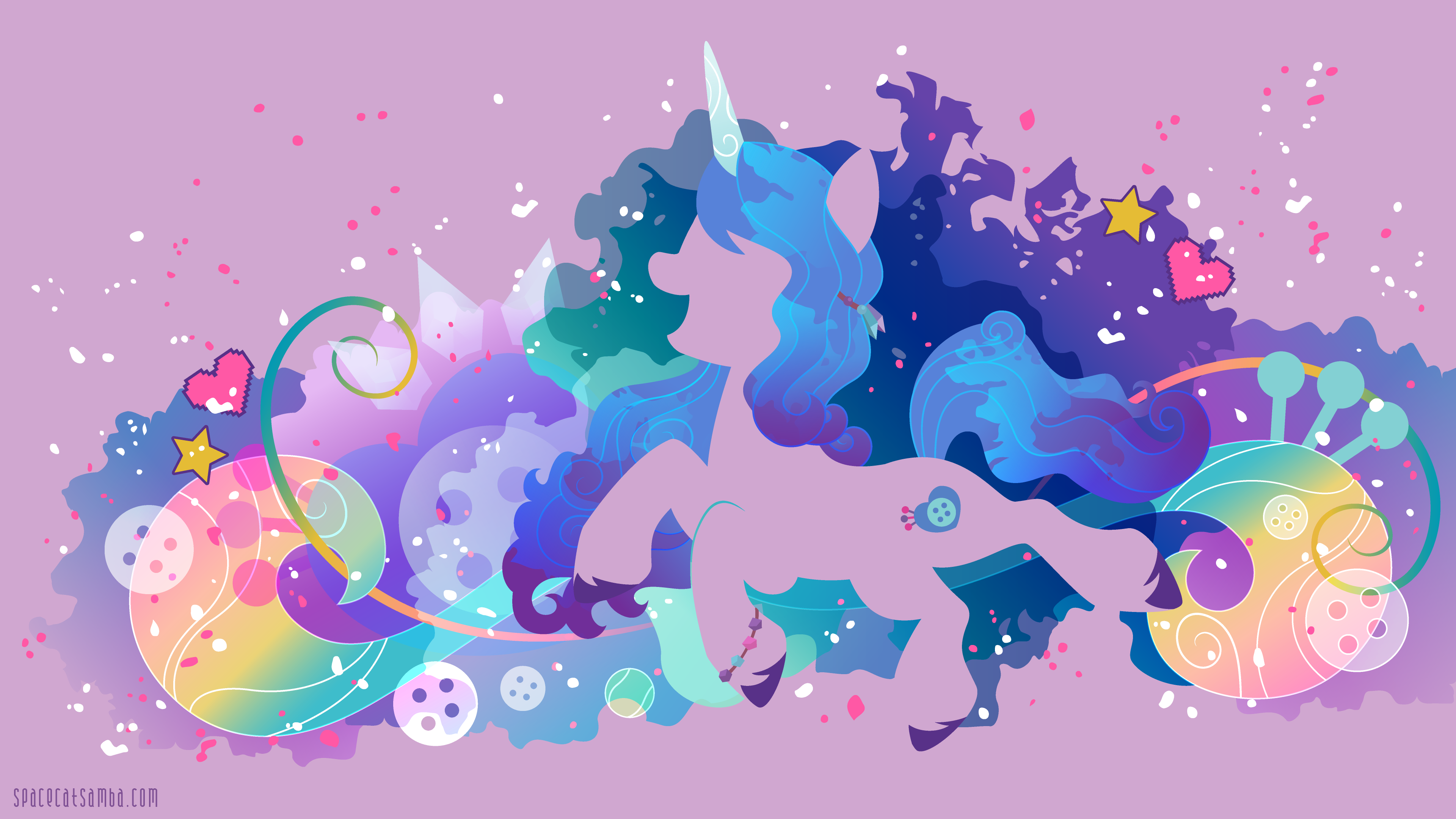 Izzy Moonbow Silhouette Wall by SambaNeko