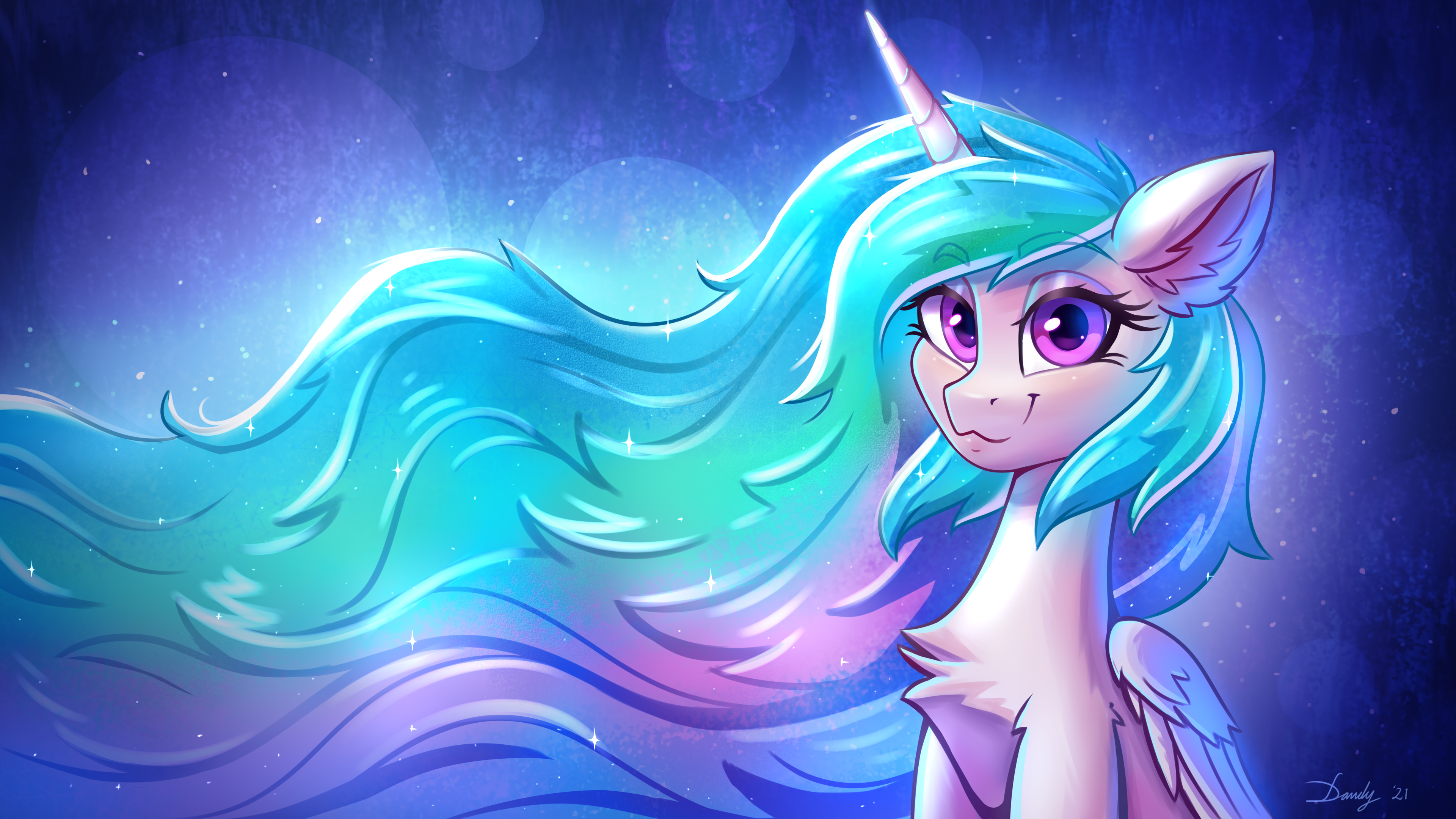 Celestia Wallpaper by DandyBouquet