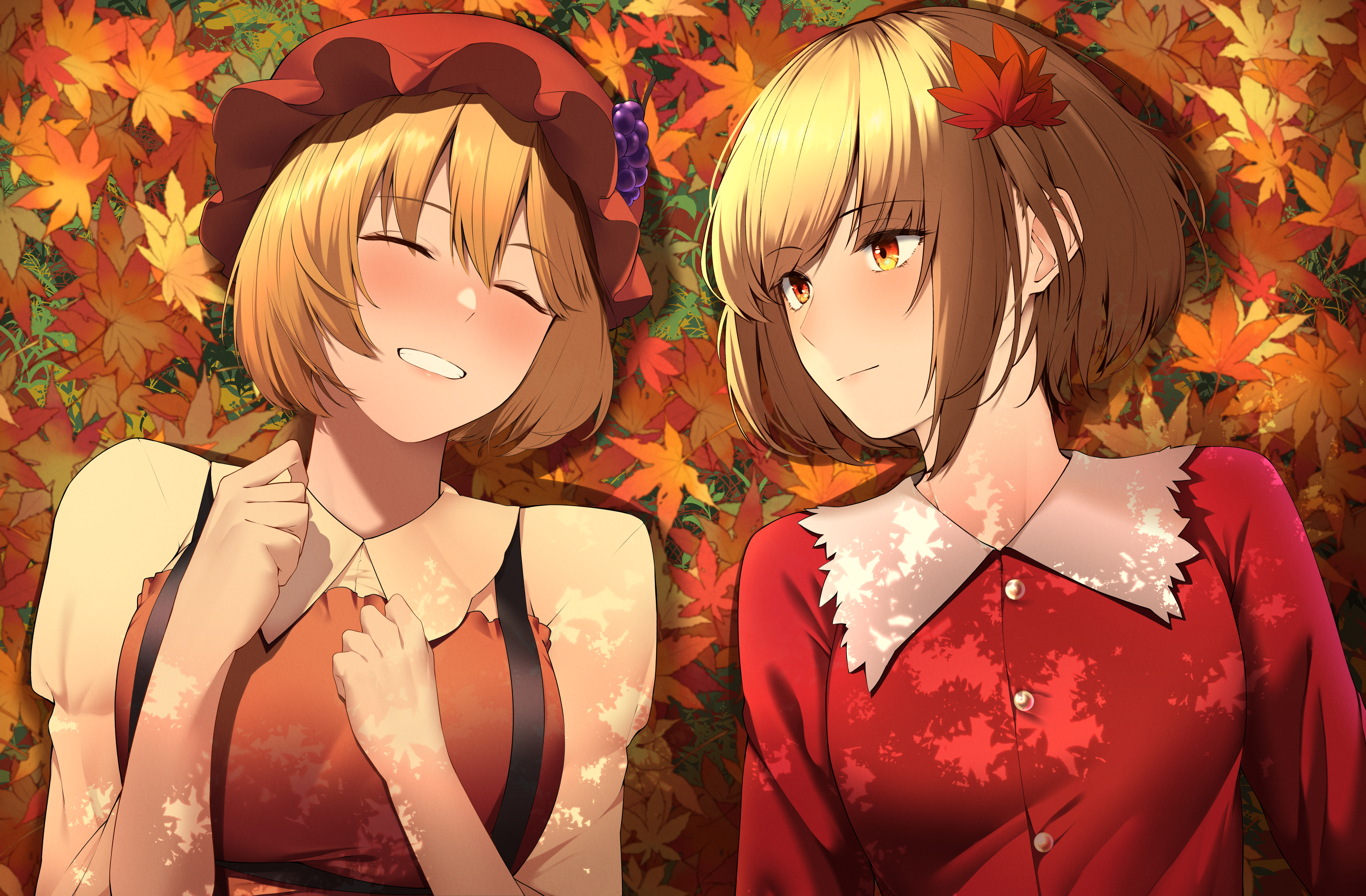 No.36-37　秋静葉と秋穣子 by ケーニー＠春例え53b