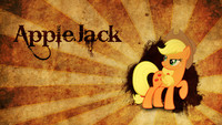 Applejack Old Parchment Style Wallpaper