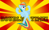 Double Time! - A Rainbow Dash Wallpaper