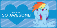 Rainbow Dash Valentine's Day Card