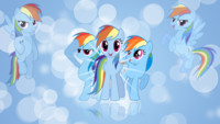Rainbow Dash 'Bubbles!' Wallpaper