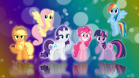 My Little Pony FIM Six Mane Wallpaper