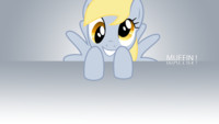 Derpy says 'Muffin' Minimalistic Wallpaper