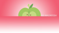 Big Macintosh Minimalistic Wallpaper
