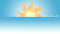 Princess Celestia Minimalistic Wallpaper
