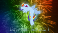 Rainbow Dash Happy New Year 2012