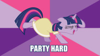 Party Hard Twilight Sparkle Wallpaper