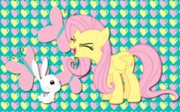 Fluttershy and Angel WP
