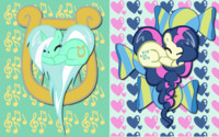 Lyra and BonBon Hearts WP