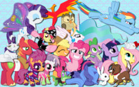 Main ponies and friends WP