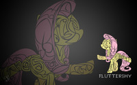 Tribal Fluttershy Wallpaper