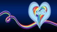 Rainbow Dash Heart BG