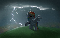 Rainbow Dash in the Storm
