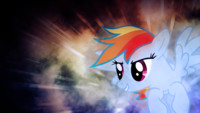 Rainbow Dash Flying Wallpaper