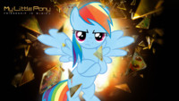 Wallpaper - Rainbow Dash "Deus Ex"