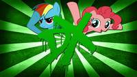 Pinkie and Rainbow DX Wallpaper
