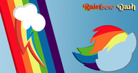 Rainbow Dash Minimalistic wallpaper