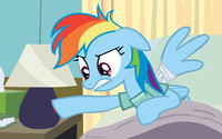 Rainbow Dash is Not Amused by Lamps