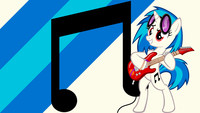 Minimalist Wallpaper 20: Vinyl Scratch