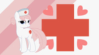 Minimalist Wallpaper 47: Nurse Redheart
