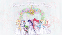 FiM: Ponies in Wedding Dresses Wallpaper