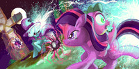 Twilight Battling Trixie etc