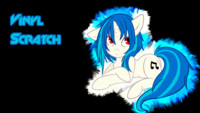 Vinyl Scratch Wallpaper