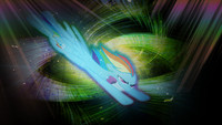 Rainbow Dash Sonic Rainboom Wallpaper