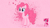 Pinkie Pie Ink Splatter Wallpaper