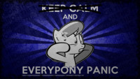 Keep Calm and Panic - Lily Wallpaper