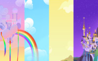 Cloudsdale Canterlot Wallpaper