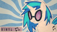 Vinyl Scratch Wallpaper