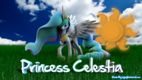 Princess Celestia 3D Wallpaper