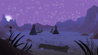 Tipi Desert Night