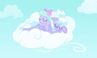 Cloudchaser and Flitter Sleeping