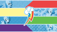 Rainbow Dash Split Screen Wallpaper